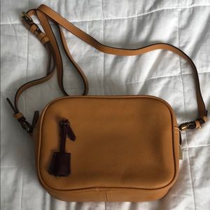 J. Crew Signet Bag Italian Leather in Light Toffee